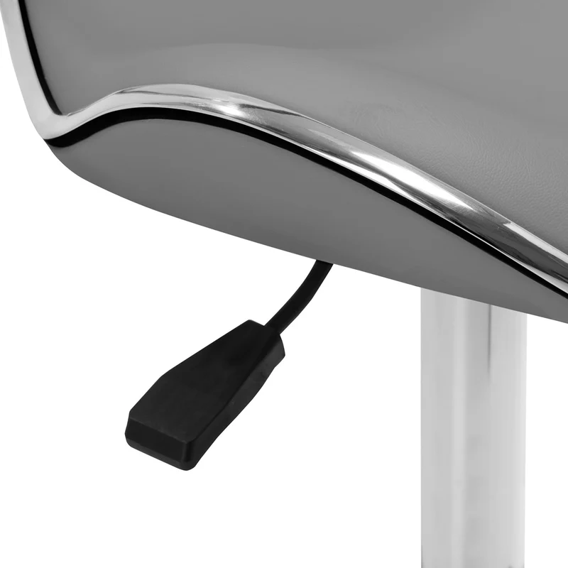 Rollhocker Höhenverstellbar mit Lehne Gabbiano Q-4599 Grau