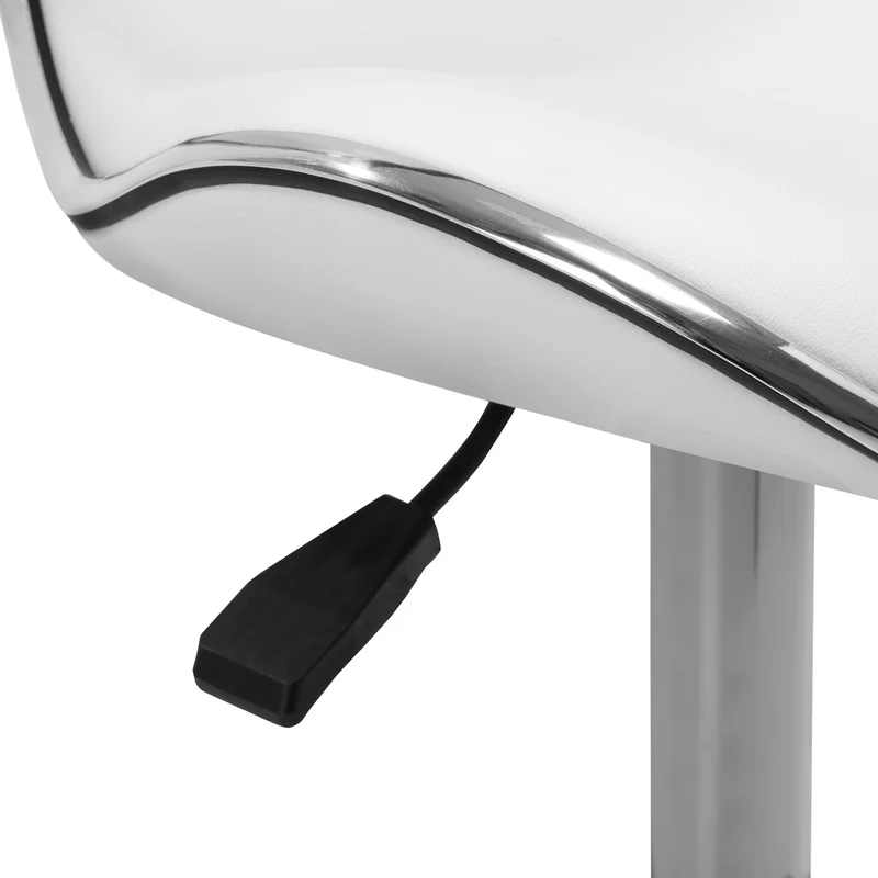 Rollhocker Höhenverstellbar mit Lehne Gabbiano Q-4599 Weiß