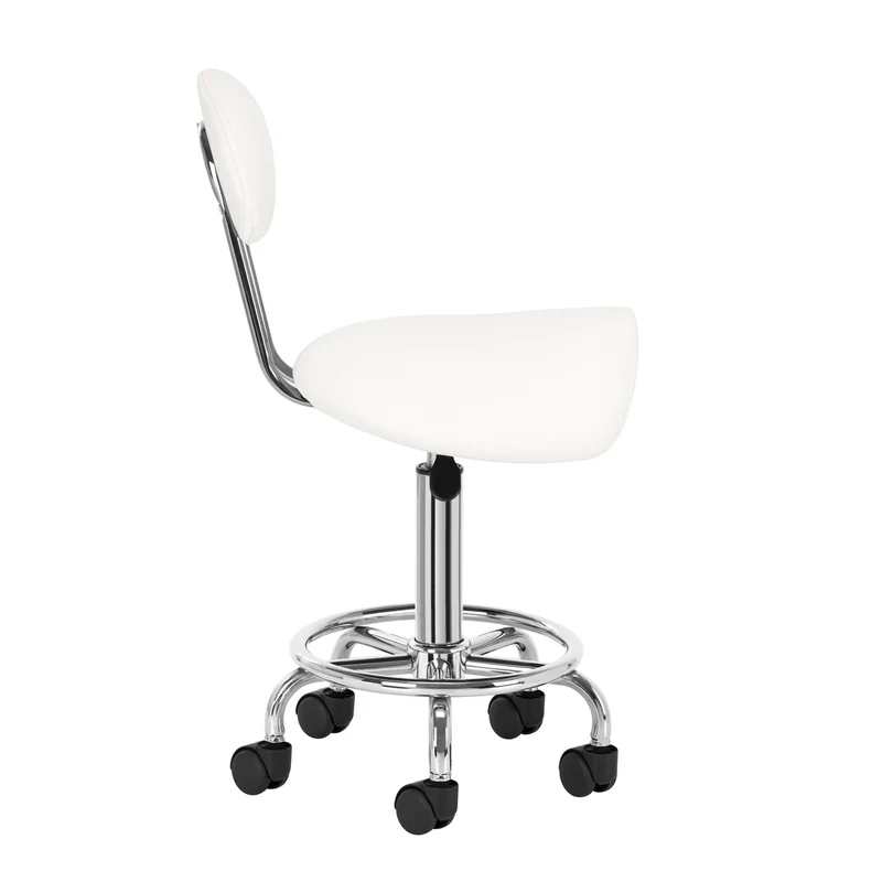 Sattelhocker mit Lehne 6001 Weiß