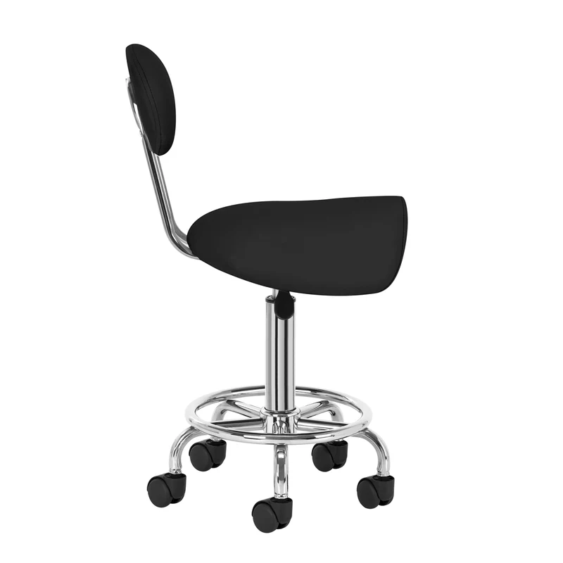 Sattelhocker mit Lehne 6001 Schwarz
