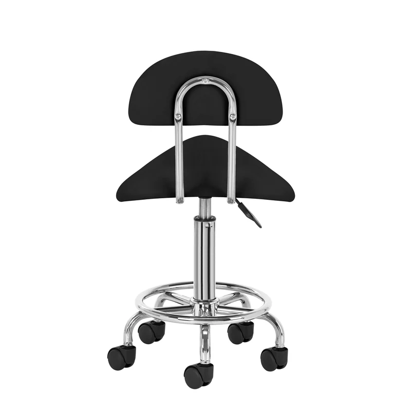 Sattelhocker mit Lehne 6001 Schwarz