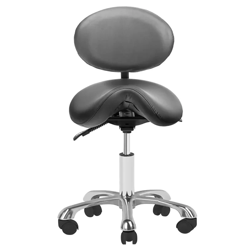 Sattelhocker Höhenverstellbar mit Lehne 1025 Giovanni Schwarz