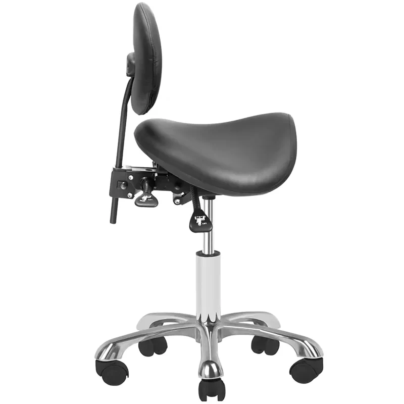 Sattelhocker Höhenverstellbar mit Lehne 1025 Giovanni Schwarz