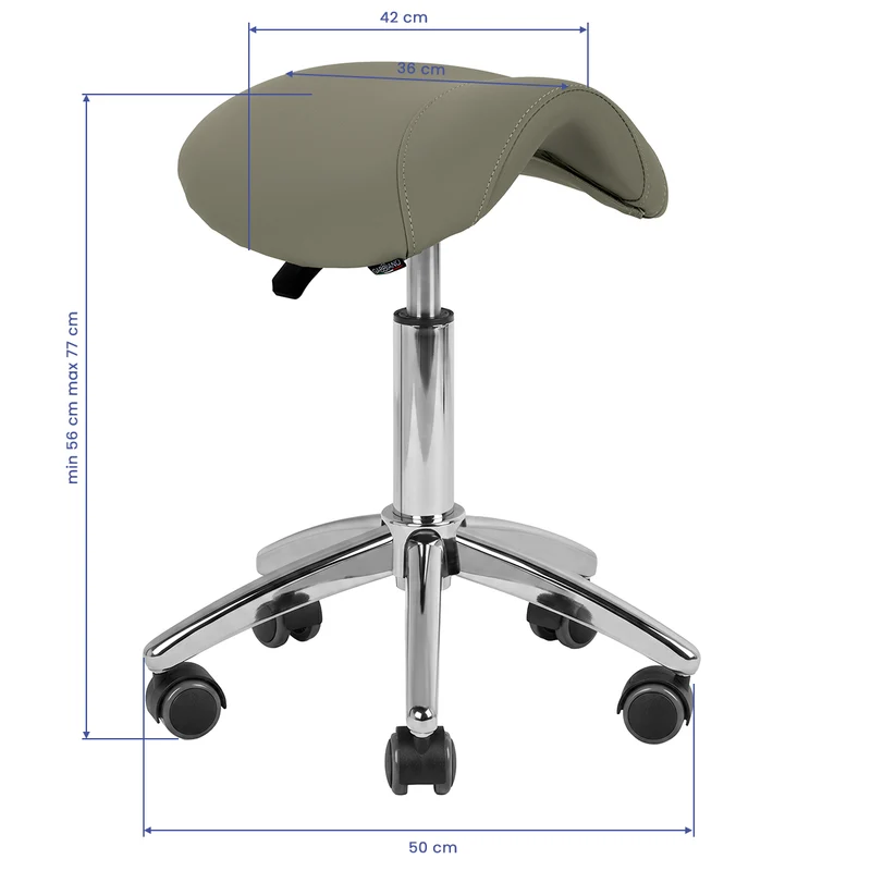 Sattelhocker Höhenverstellbar AM-302 Grau