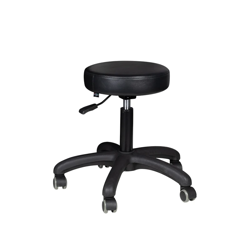 Arbeitshocker Höhenverstellbar Eco Leder AM-303-2 Schwarz