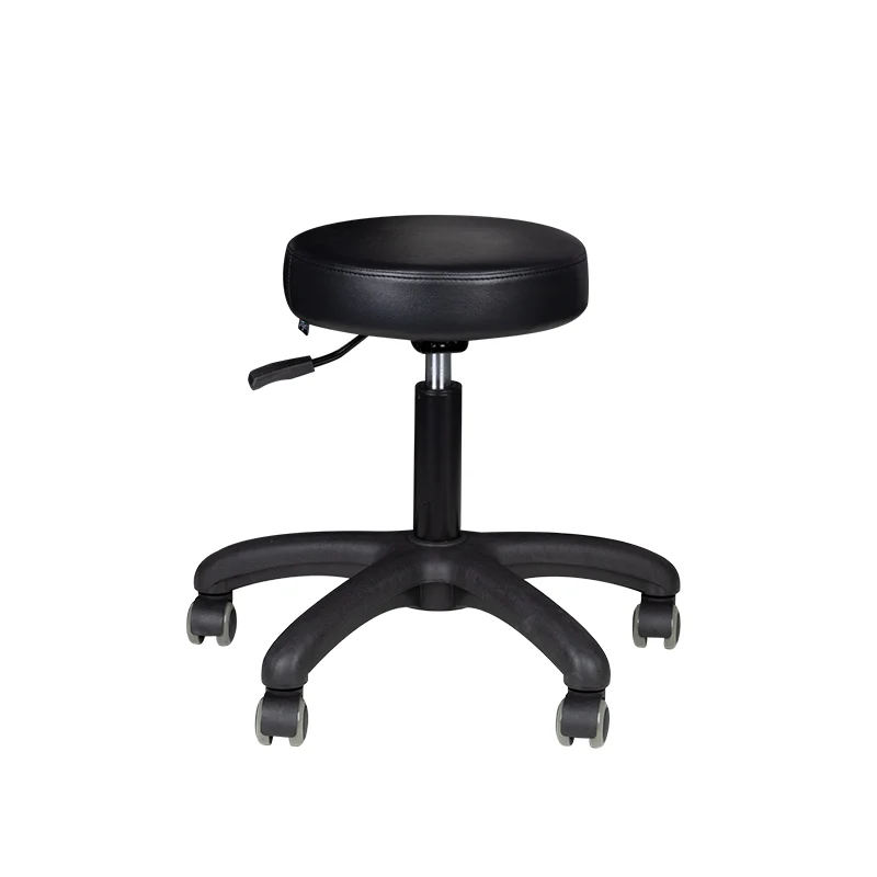 Arbeitshocker Höhenverstellbar Eco Leder AM-303-2 Schwarz