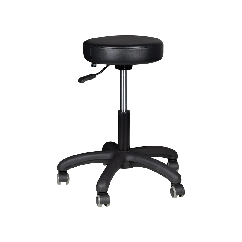 Arbeitshocker Höhenverstellbar Eco Leder AM-303-2 Schwarz