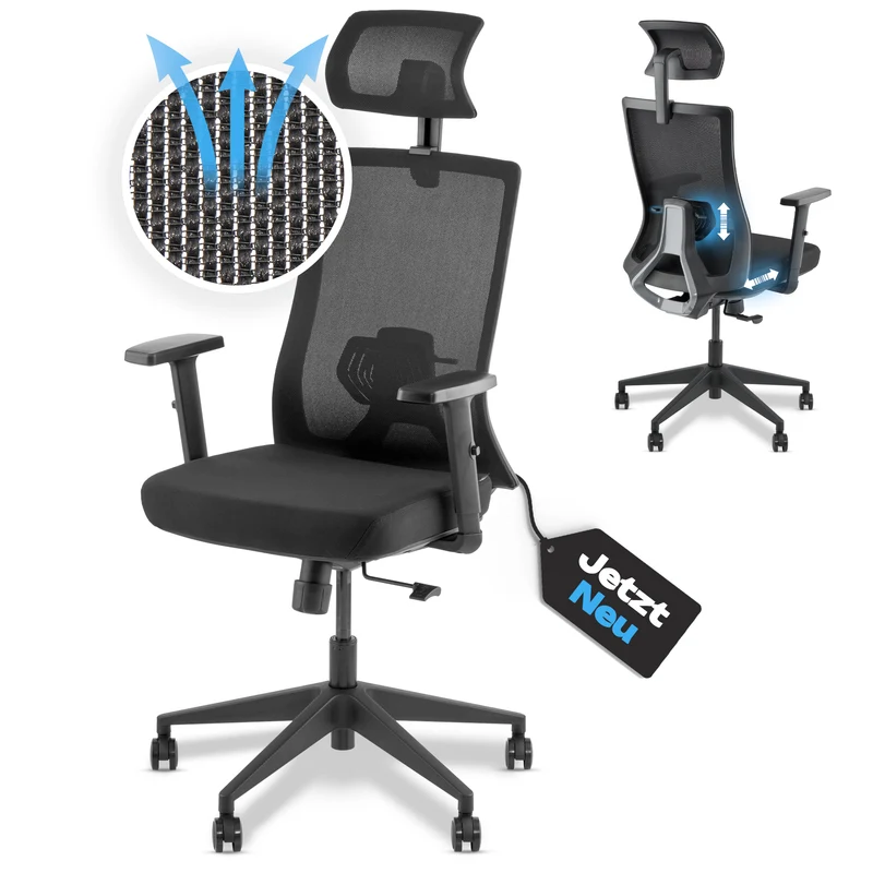 VALKENSTOL M3 - Ergonomischer Bürostuhl Allrounder mit Designanspruch