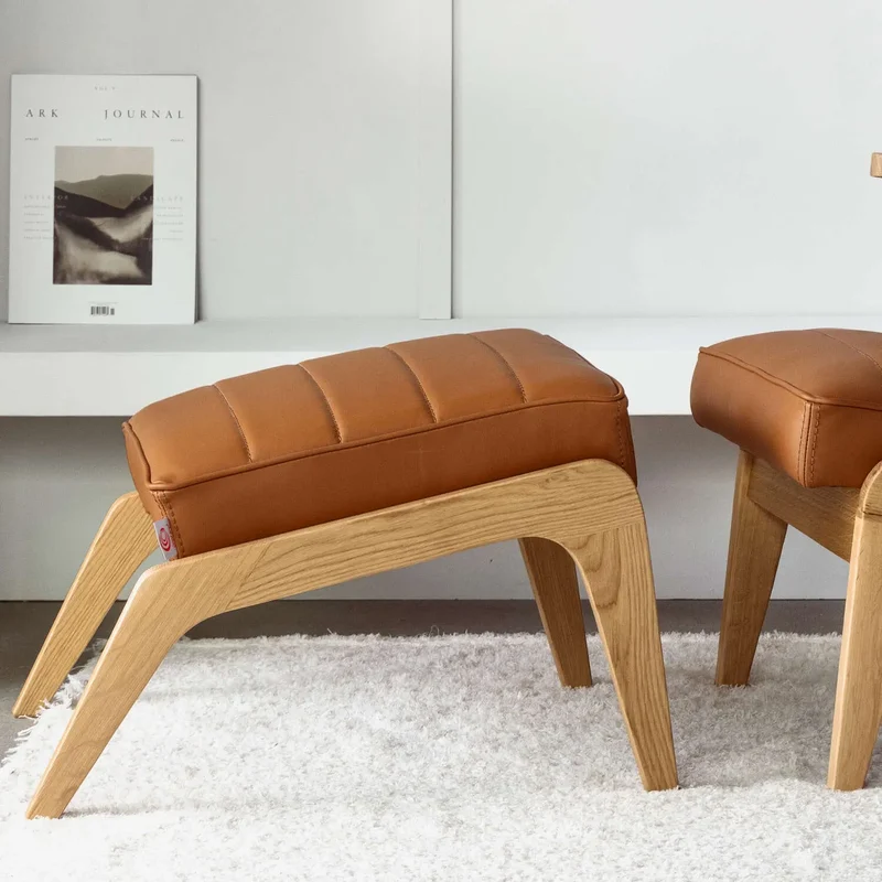 Apollo Fußhocker - Leder Premium