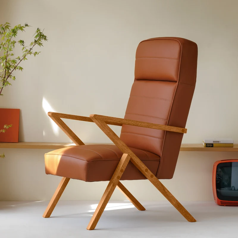 Retrostar Lounge Sessel - Leder Premium