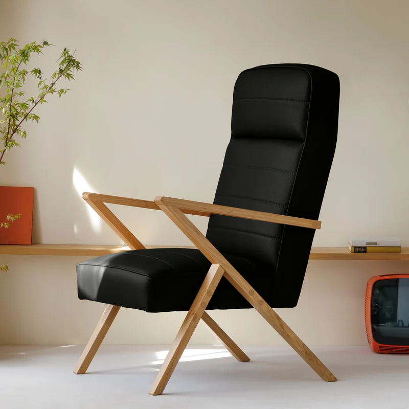 Retrostar Lounge Sessel - Leder Premium