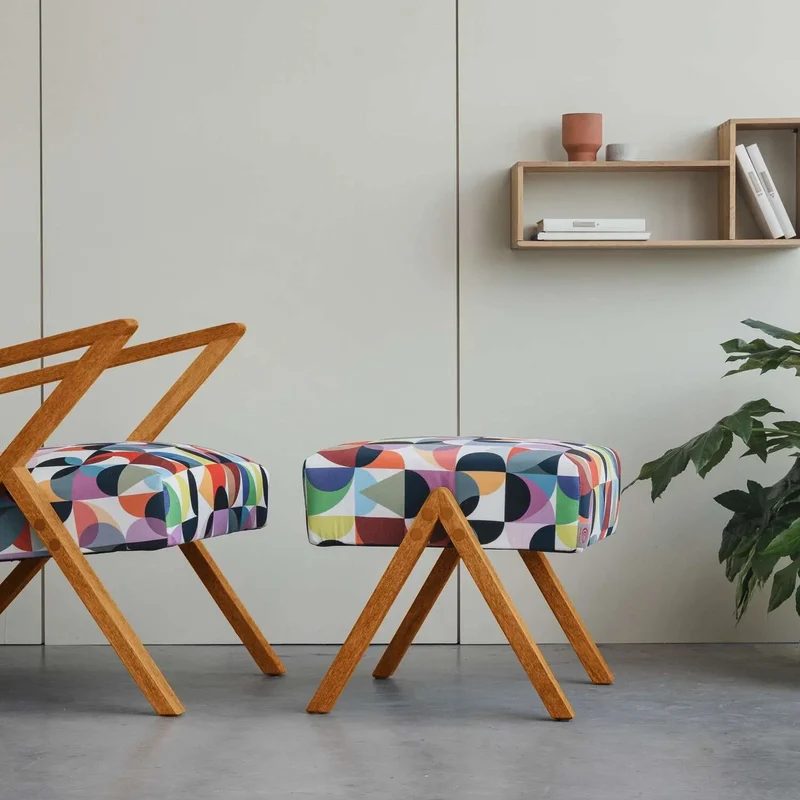 Retrostar Fußhocker - Bauhaus 1922