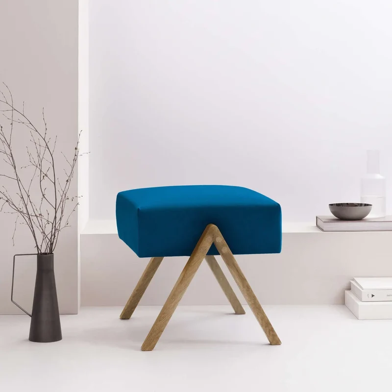 Retrostar Fußhocker - Velvet Line