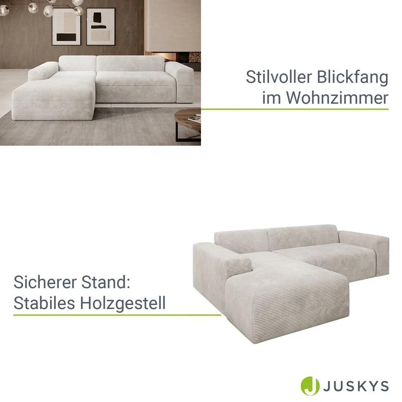 Sofa in L-Form Vals