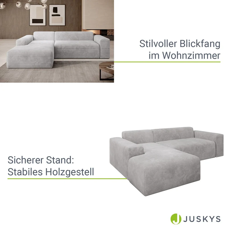 Sofa in L-Form Vals