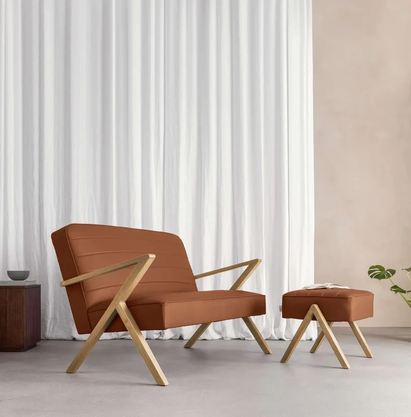 Retrostar 2er Sofa - Leder