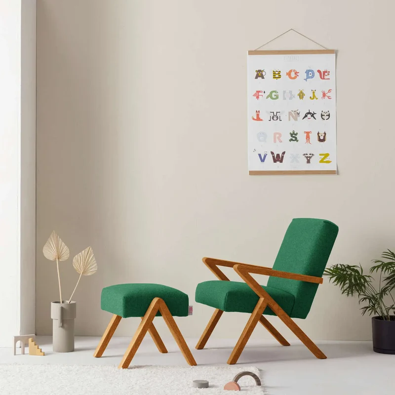 Kinder Retrostar Fußhocker - Wool Line