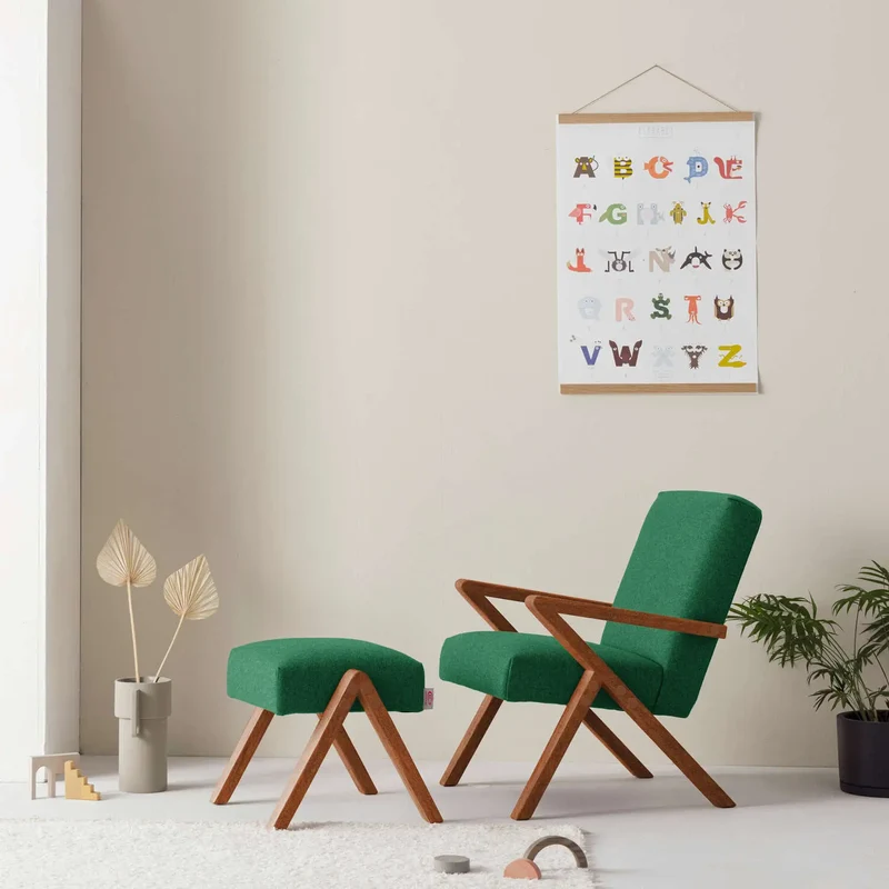 Kinder Retrostar Fußhocker - Wool Line