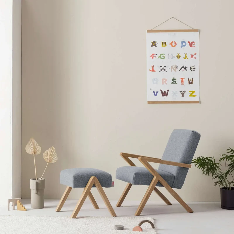 Kinder Retrostar Fußhocker - Wool Line