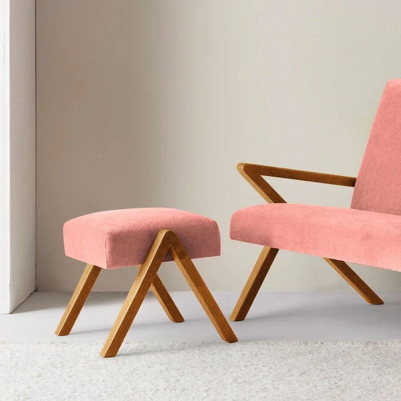 Kinder Retrostar Fußhocker - Velvet Line