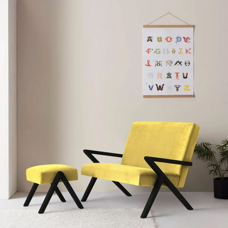 Kinder Retrostar Fußhocker - Velvet Line