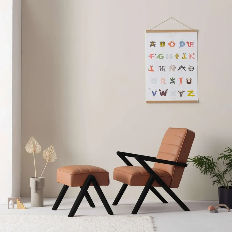 Kinder Retrostar Sessel - Leder Premium