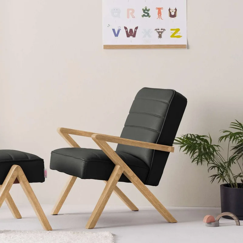 Kinder Retrostar Sessel - Leder