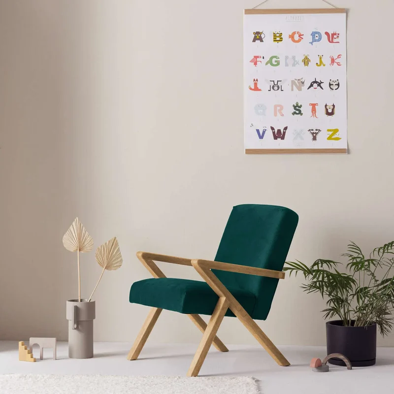 Kinder Retrostar Sessel - Velvet Line