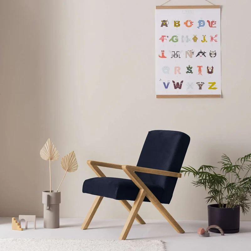 Kinder Retrostar Sessel - Velvet Line