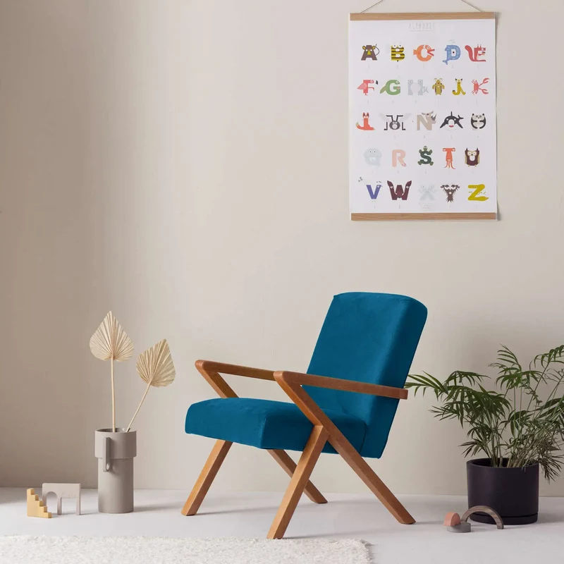 Kinder Retrostar Sessel - Velvet Line