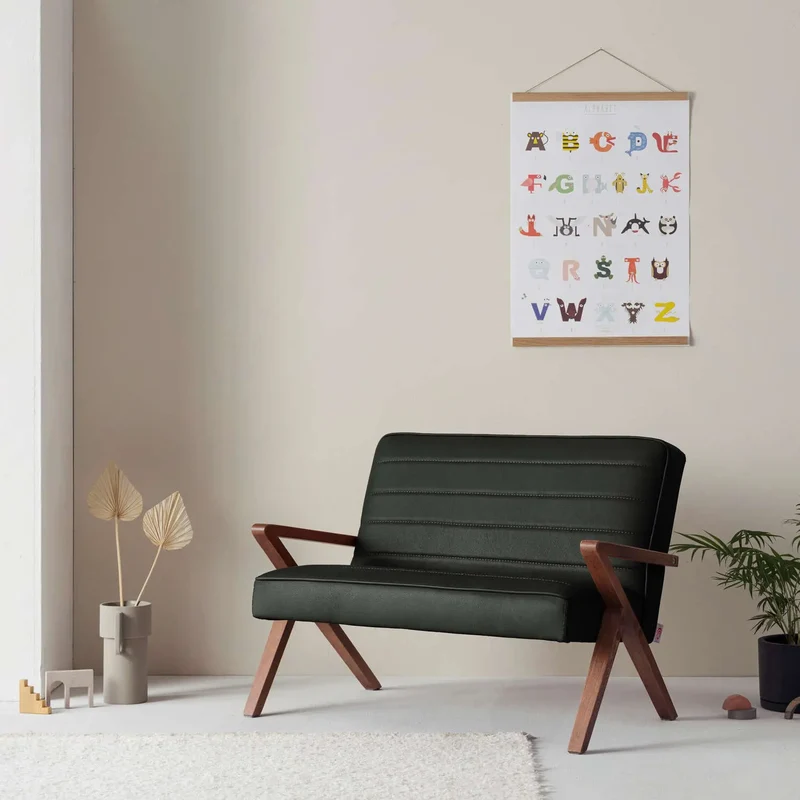 Kinder Retrostar 2er Sofa - Leder