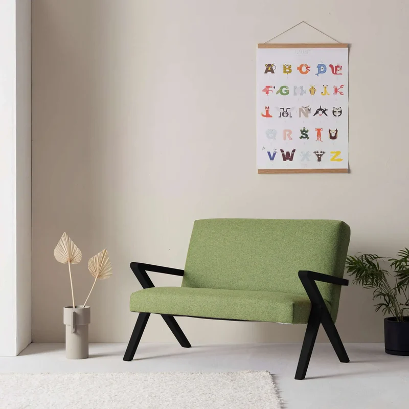 Kinder Retrostar 2er Sofa - Wool Line