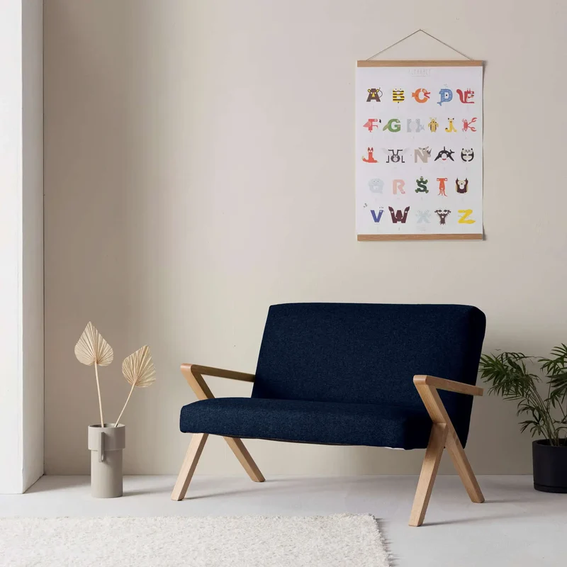 Kinder Retrostar 2er Sofa - Wool Line