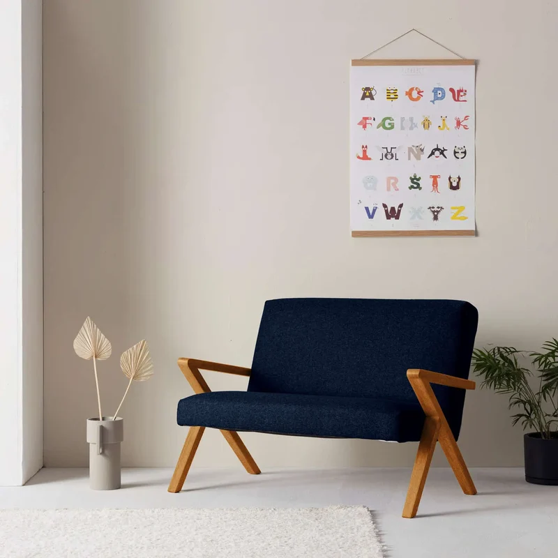 Kinder Retrostar 2er Sofa - Wool Line