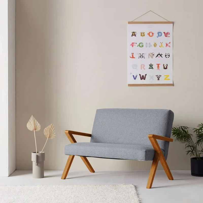 Kinder Retrostar 2er Sofa - Wool Line