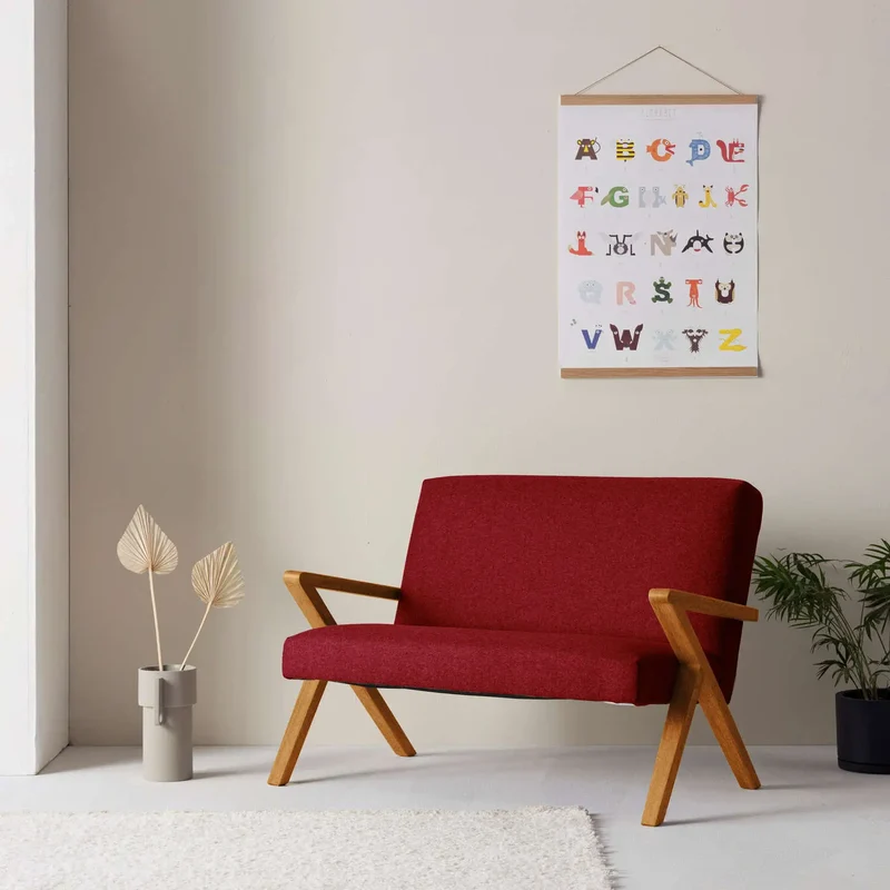 Kinder Retrostar 2er Sofa - Wool Line