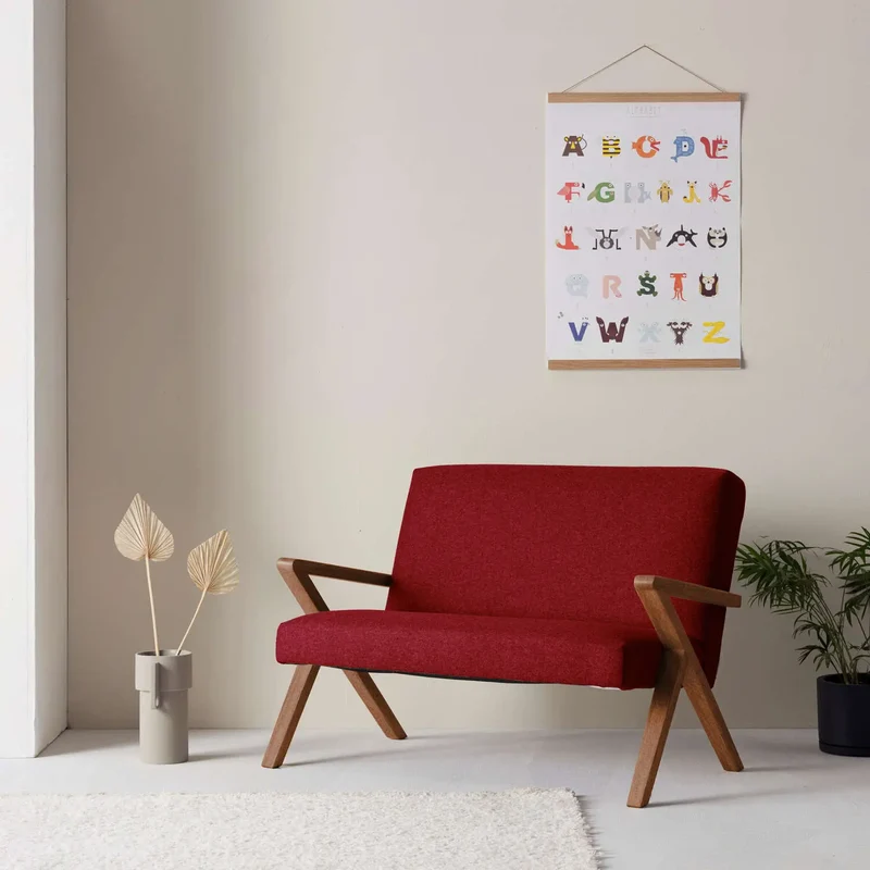 Kinder Retrostar 2er Sofa - Wool Line