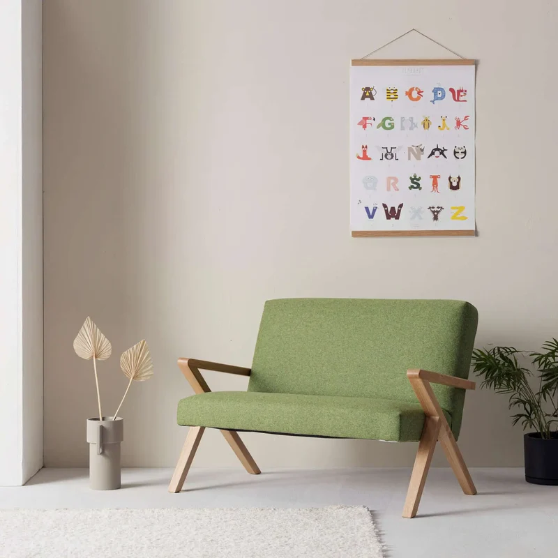 Kinder Retrostar 2er Sofa - Wool Line