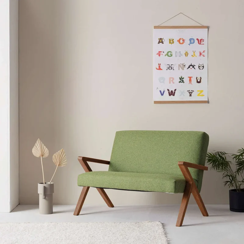 Kinder Retrostar 2er Sofa - Wool Line