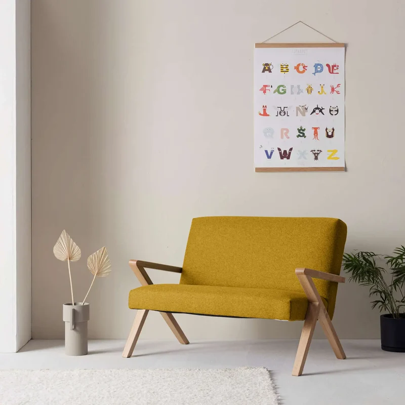 Kinder Retrostar 2er Sofa - Wool Line