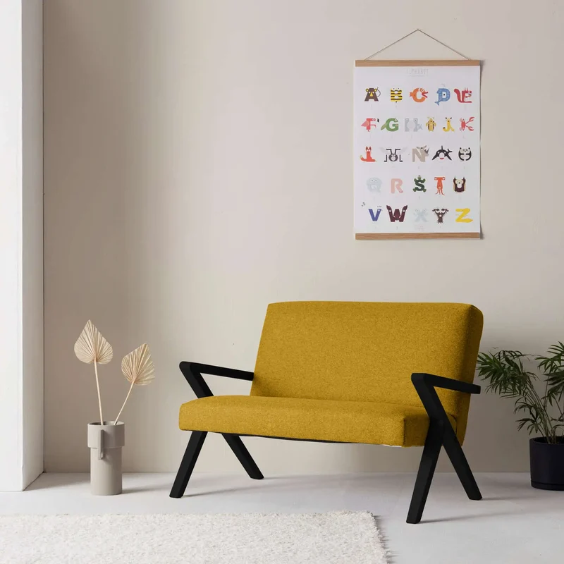 Kinder Retrostar 2er Sofa - Wool Line