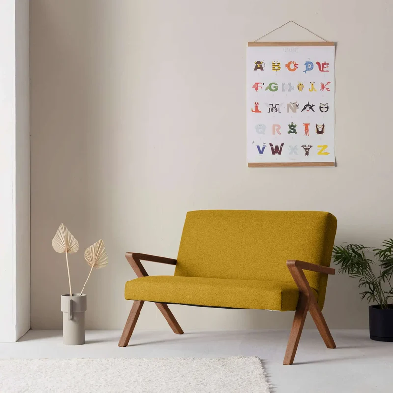 Kinder Retrostar 2er Sofa - Wool Line