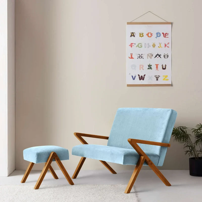 Kinder Retrostar 2er Sofa - Velvet Line