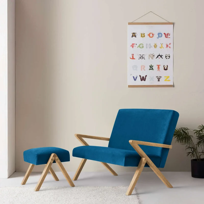 Kinder Retrostar 2er Sofa - Velvet Line