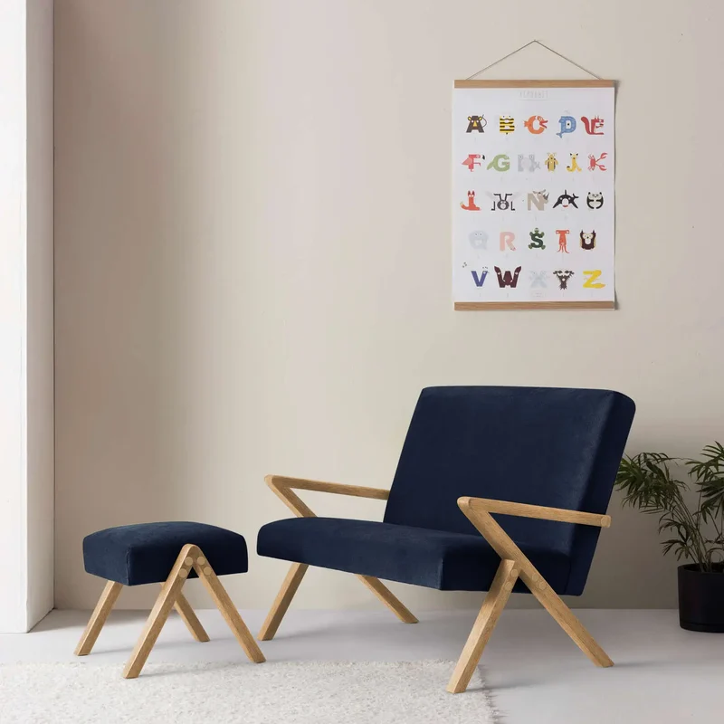 Kinder Retrostar 2er Sofa - Velvet Line