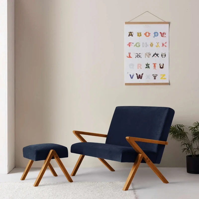 Kinder Retrostar 2er Sofa - Velvet Line