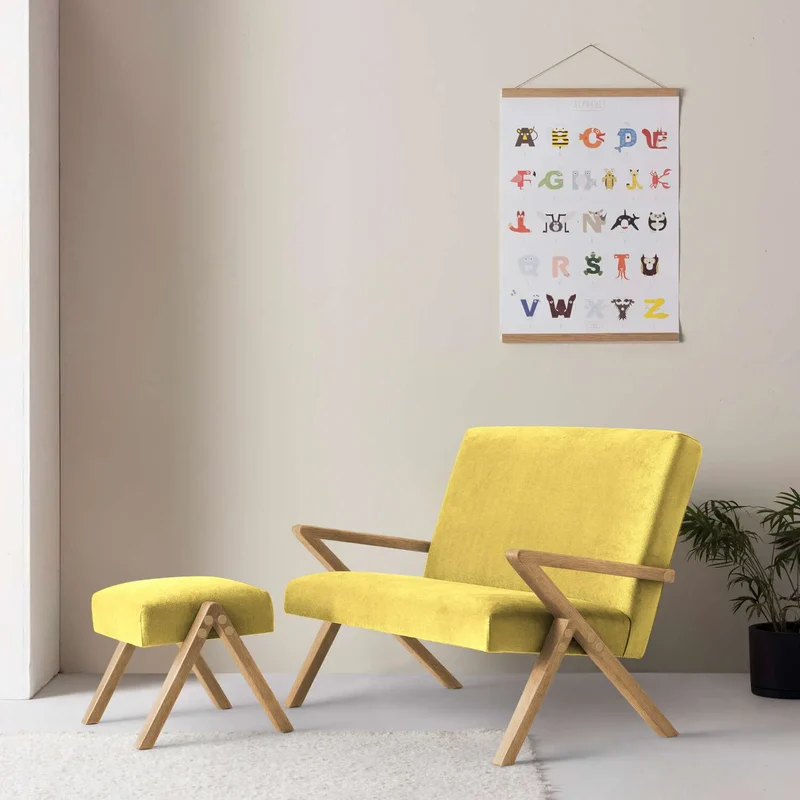 Kinder Retrostar 2er Sofa - Velvet Line