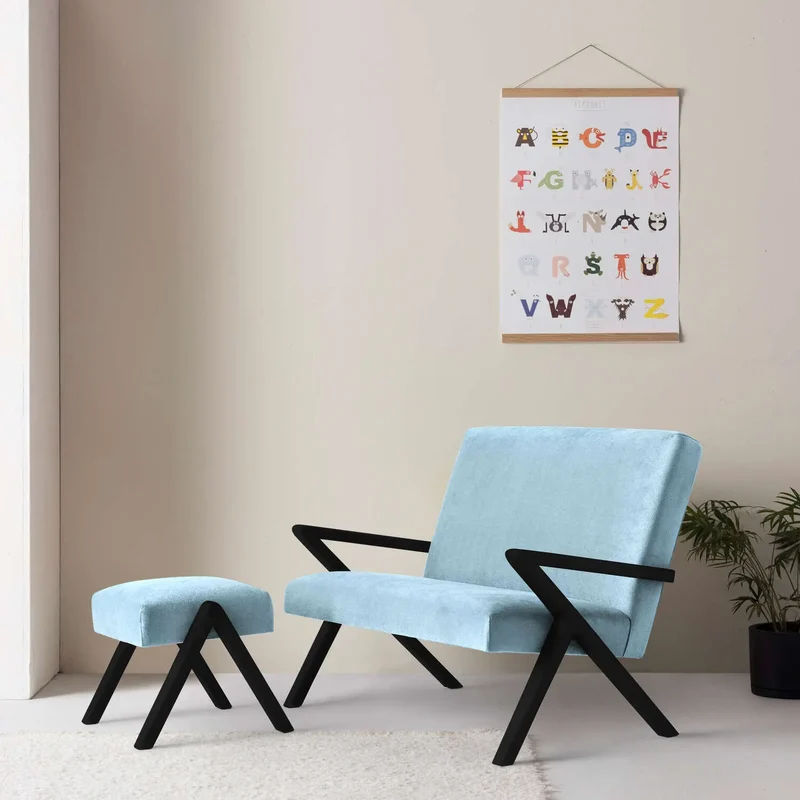 Kinder Retrostar 2er Sofa - Velvet Line