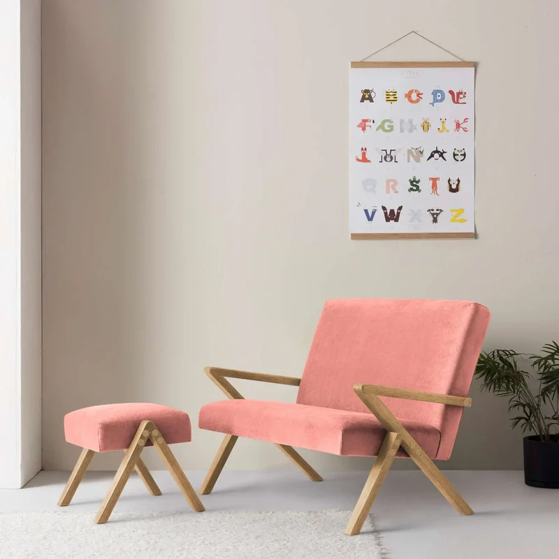 Kinder Retrostar 2er Sofa - Velvet Line