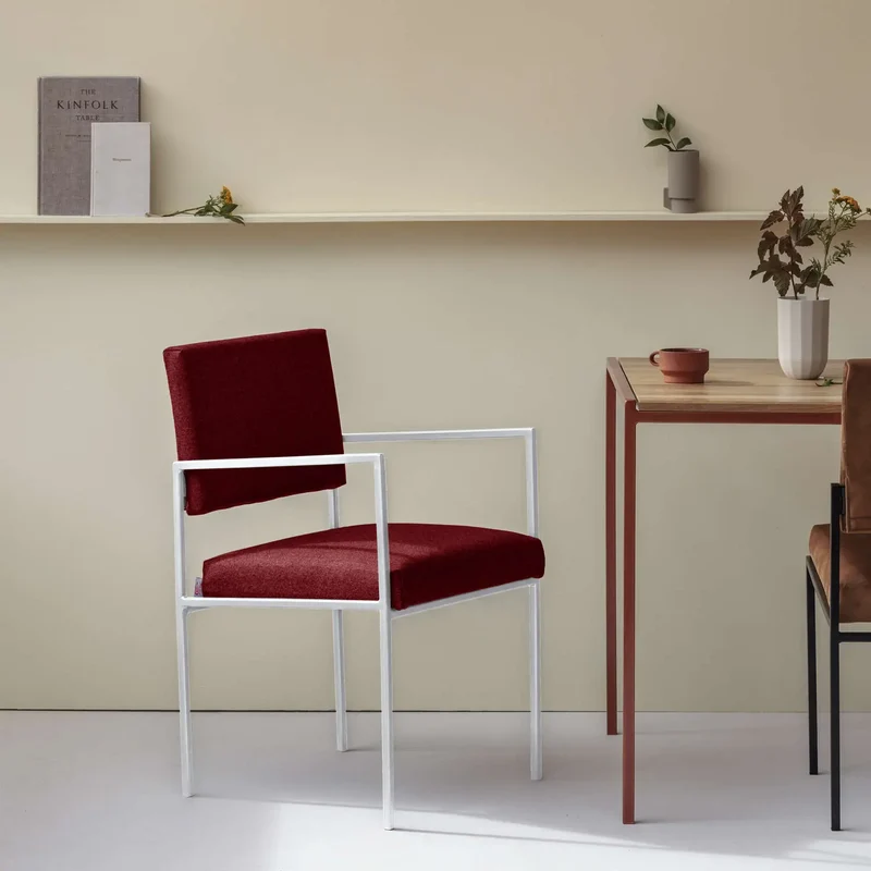 Cube Esstischstuhl mit Armlehnen - Wool Line